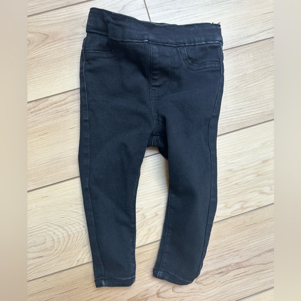 Levi's® Baby Pull-On Jeggings in Black, Size: 12 M